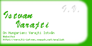 istvan varajti business card